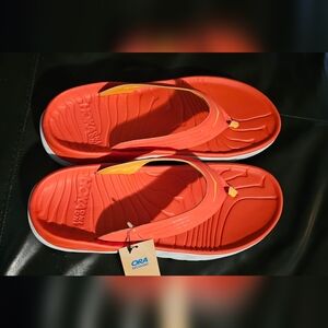 Hoka One One Orange Recovery Flip